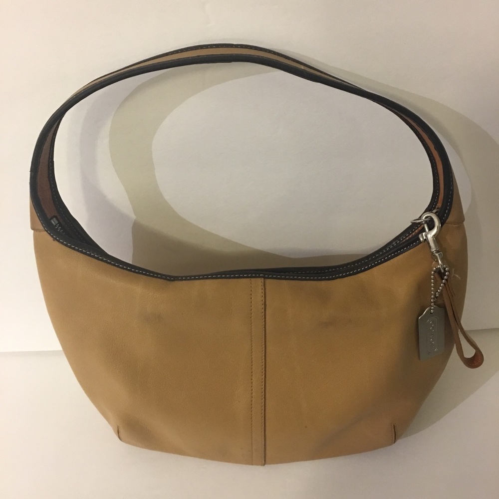 Authentic Coach tan purse